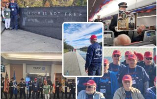 Honor Flight excursion with veterans